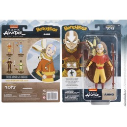 NOBLE COLLECTIONS AVATAR THE LAST AIRBENDER AANG BENDYFIGS ACTION FIGURE