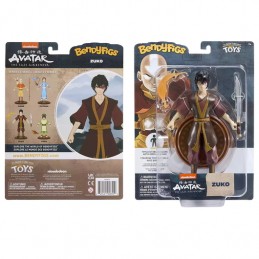 NOBLE COLLECTIONS AVATAR THE LAST AIRBENDER ZUKO BENDYFIGS ACTION FIGURE