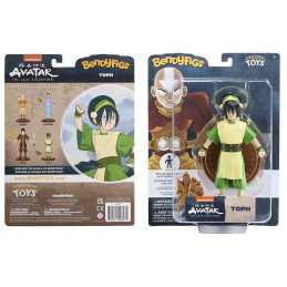 NOBLE COLLECTIONS AVATAR THE LAST AIRBENDER TOPH BENDYFIGS ACTION FIGURE