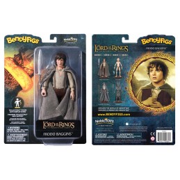 NOBLE COLLECTIONS THE LORD OF THE RINGS FRODO BAGGINS BENDYFIGS ACTION FIGURE