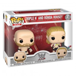 FUNKO POP! WWE TRIPLE H AND RONDA ROUSEY BOBBLE HEAD KNOCKER FIGURE FUNKO