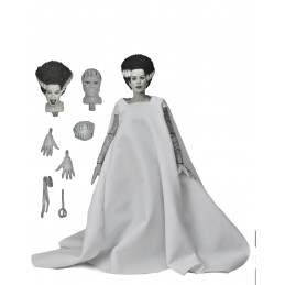 UNIVERSAL MONSTERS ULTIMATE THE BRIDE OF FRANKENSTEIN BLACK AND WHITE ACTION FIGURE NECA