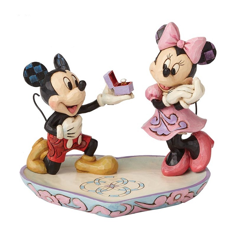 ENESCO MICKEY MOUSE AND MINNIE A MAGICAL MOMENT STATUE FIGURE