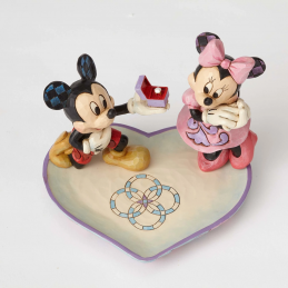 ENESCO MICKEY MOUSE AND MINNIE A MAGICAL MOMENT STATUE FIGURE