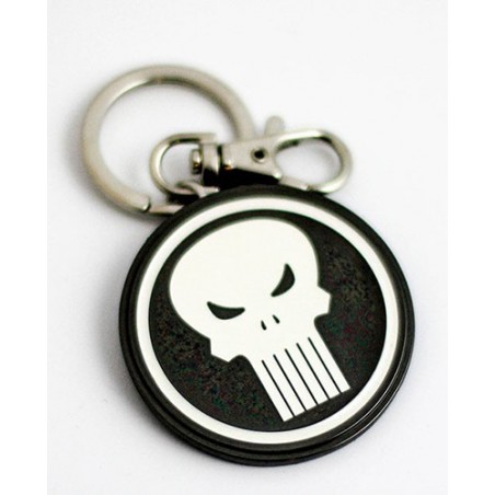 MARVEL THE PUNISHER LOGO METAL KEYRING KEYCHAIN PORTACHIAVI