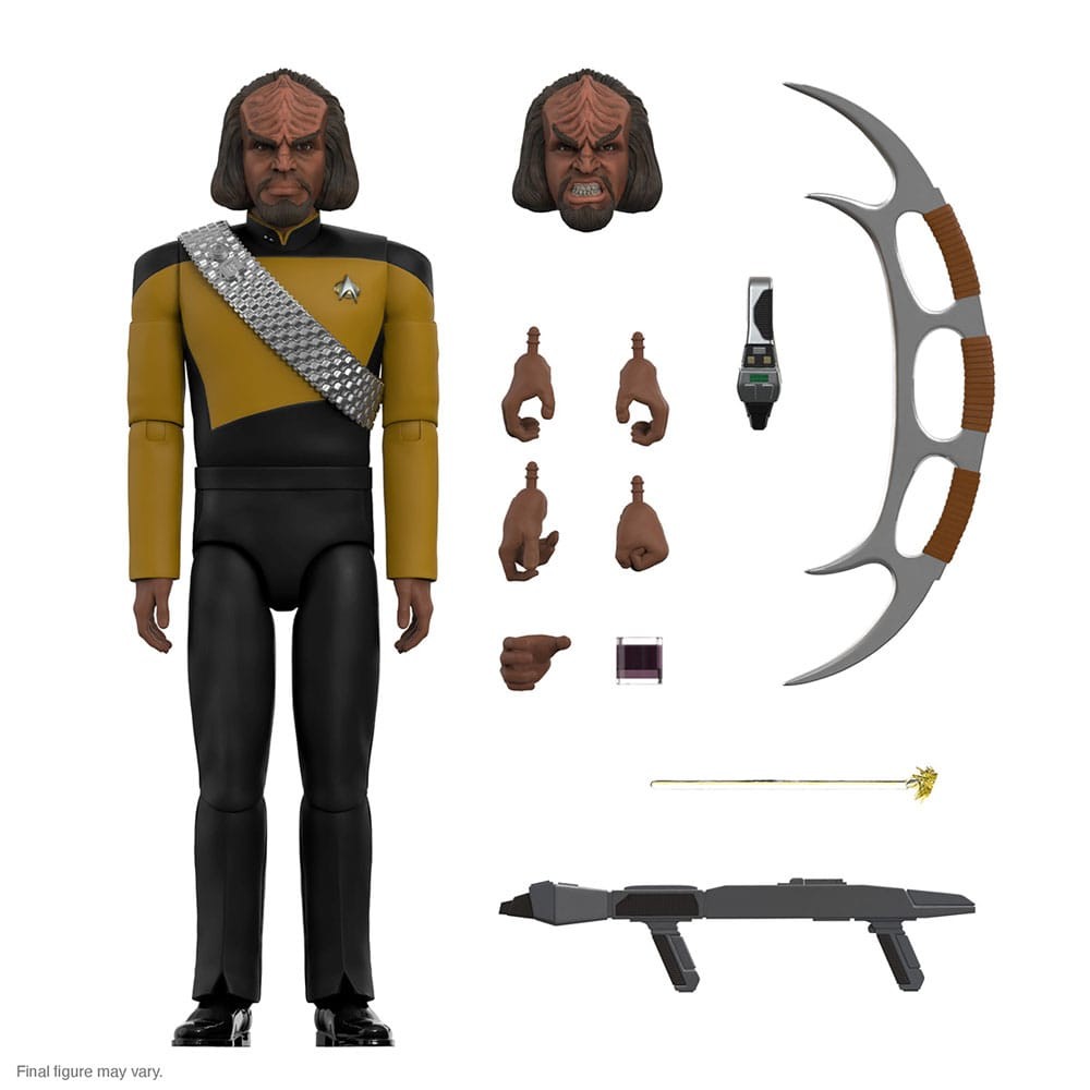 SUPER7 STAR TREK THE NEXT GENERATION ULTIMATES WORF ACTION FIGURE