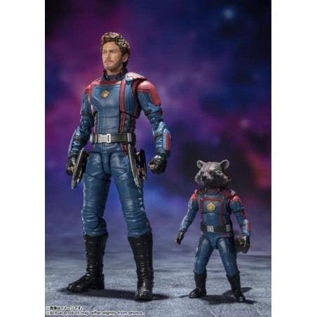 GUARDIANS OF THE GALAXY 3 STAR-LORD AND ROCKET RACCOON S.H. FIGUARTS ACTION FIGURE
