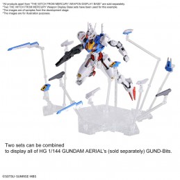 HIGH GRADE HG THE WITCH FROM MERCURY WEAPON DISPLAY BASE 1/144 MODEL KIT BANDAI