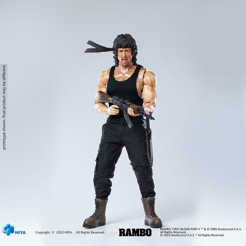 FIRST BLOOD PART II SUPER EXQUISITE JOHN RAMBO ACTION FIGURE HIYA TOYS