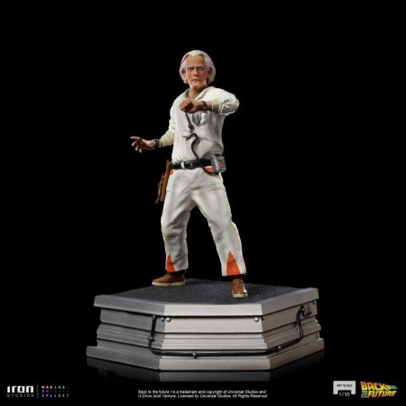 BACK TO THE FUTURE DOC EMMETT BROWN ART SCALE 1/10 STATUE FIGURE