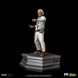 RITORNO AL FUTURO DOC EMMETT BROWN ART SCALE 1/10 STATUA FIGURE IRON STUDIOS