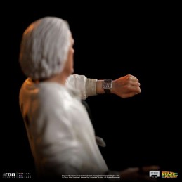 RITORNO AL FUTURO DOC EMMETT BROWN ART SCALE 1/10 STATUA FIGURE IRON STUDIOS