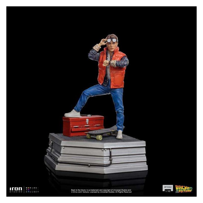 IRON STUDIOS BACK TO THE FUTURE MARTY MCFLY ART SCALE 1/10 STATUE FIGURE