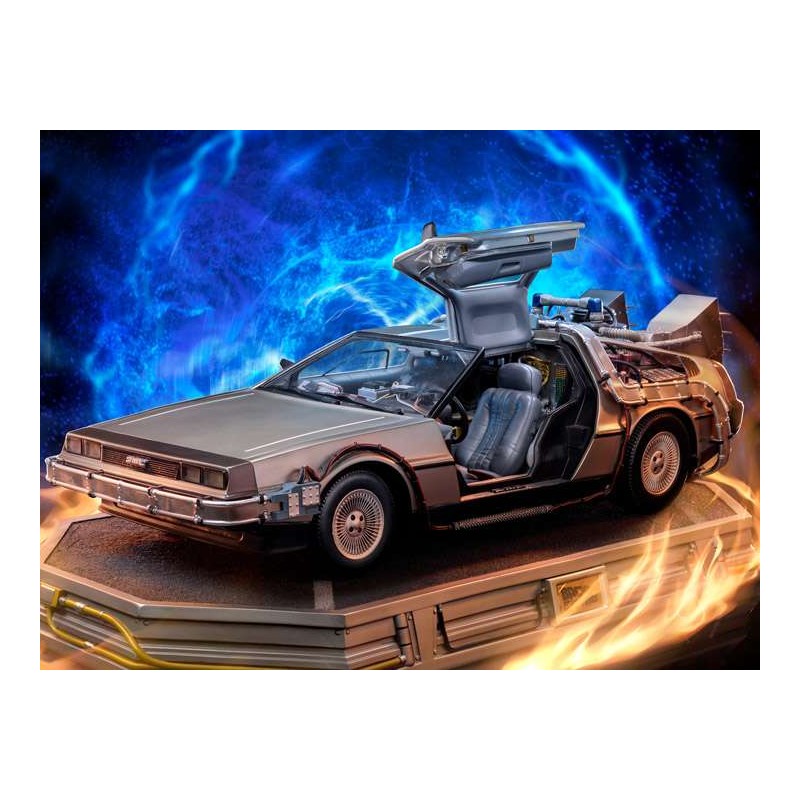 IRON STUDIOS BACK TO THE FUTURE DELOREAN ART SCALE 1/10 STATUE FIGURE