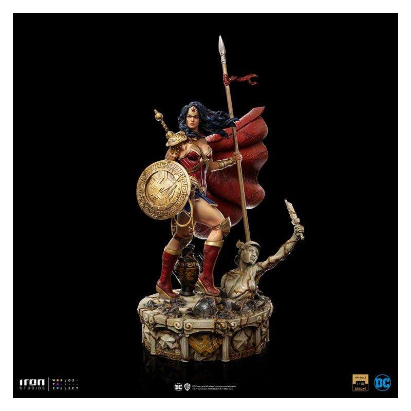 WONDER WOMAN UNLEASHED BDS ART SCALE DELUXE 1/10 STATUA FIGURE IRON STUDIOS