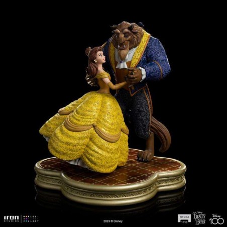 LA BELLA E LA BESTIA BELLE AND THE BEAST ART SCALE 1/10 STATUA FIGURE