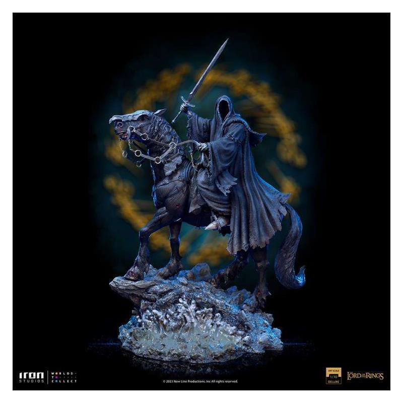 IRON STUDIOS LORD OF THE RINGS NAZGUL ON HORSE BDS ART SCALE DELUXE STATUE FIGURE
