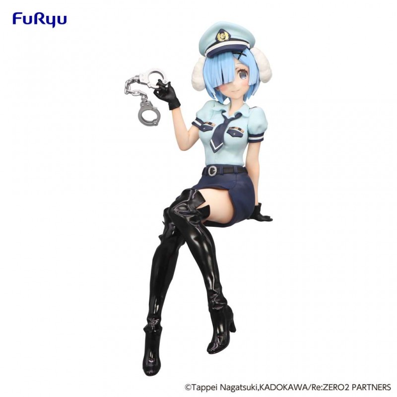 RE:ZERO REM POLICE OFFICER WITH DOG EARS NOODLE STOPPER FIGURE STATUA FURYU