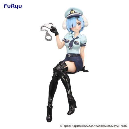 RE:ZERO REM POLICE OFFICER WITH DOG EARS NOODLE STOPPER FIGURE STATUA