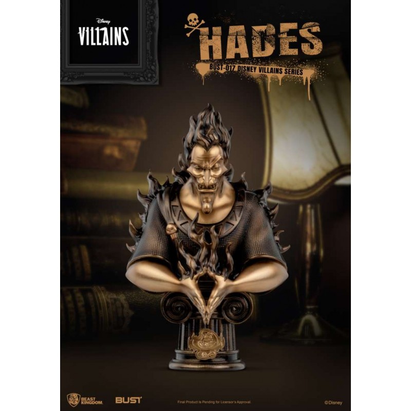 BEAST KINGDOM DISNEY VILLAINS HADES BUST STATUE FIGURE BEAST KINGDOM DISNEY VILLAINS HADES BUST STATUE FIGURE