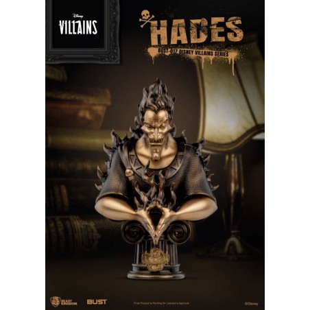 DISNEY VILLAINS HADES BUST STATUE FIGURE