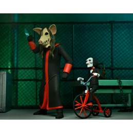 SAW L'ENIGMISTA JIGSAW AND BILLY ON TRICYCLE TOONY TERRORS ACTION FIGURE NECA