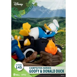 BEAST KINGDOM D-STAGE CAMPSITES SERIES GOOFY AND DONALD DUCK STATUE FIGURE DIORAMA