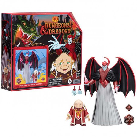 DUNGEONS & DRAGONS CARTOON CLASSICS VENGER AND DUNGEON MASTER ACTION FIGURE