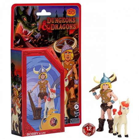 DUNGEONS & DRAGONS CARTOON CLASSICS BOBBY AND UNI ACTION FIGURE