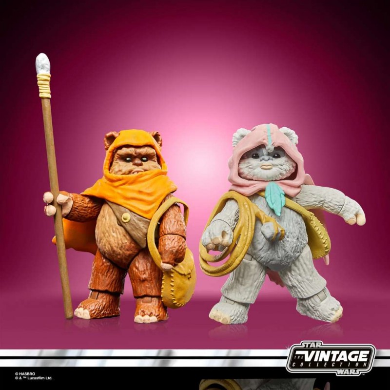 HASBRO STAR WARS THE VINTAGE COLLECTION EWOKS WICKET & KNEESAA ACTION FIGURE HASBRO STAR WARS THE VINTAGE COLLECTION EWOKS WICKET & KNEESAA ACTION FIGURE