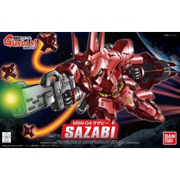 BANDAI LEGEND BB GUNDAM SAZABI 10 CM MODEL KIT ACTION FIGURE