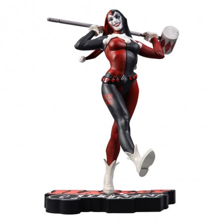 DC DIRECT HARLEY QUINN RED WHITE & BLACK BY STJEPAN SEJIC STATUE FIGURE