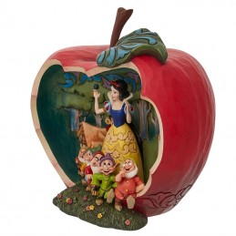 ENESCO SNOW WHITE AND THE SEVEN DWARFS APPLE SCENE DIORAMA STATUE FIGURE