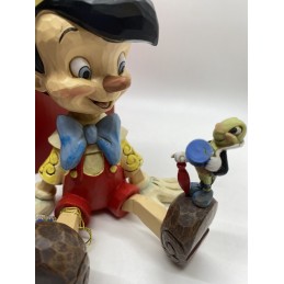 ENESCO PINOCCHIO AND JIMINY CRICKET STATUE FIGURE