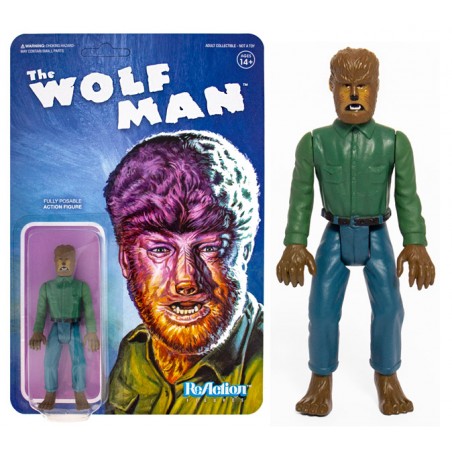 UNIVERSAL MONSTERS THE WOLF MAN REACTION ACTION FIGURE