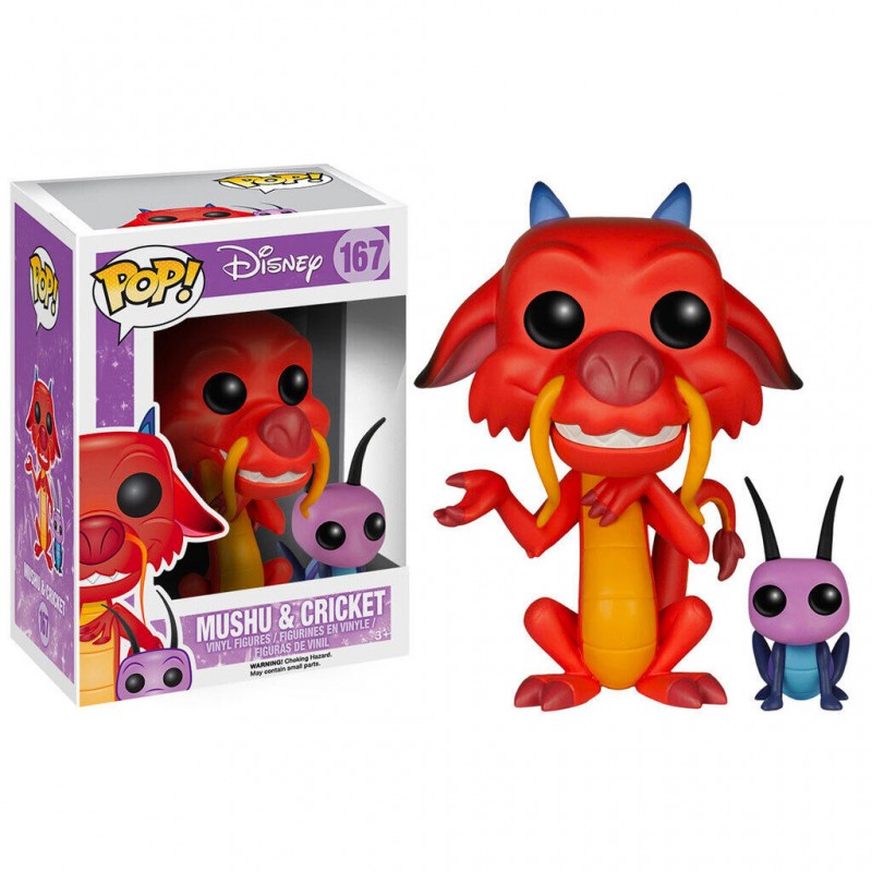 FUNKO FUNKO POP! DISNEY MULAN MUSHU & CRICKET BOBBLE HEAD FIGURE FUNKO FUNKO POP! DISNEY MULAN MUSHU & CRICKET BOBBLE HEAD FIGURE