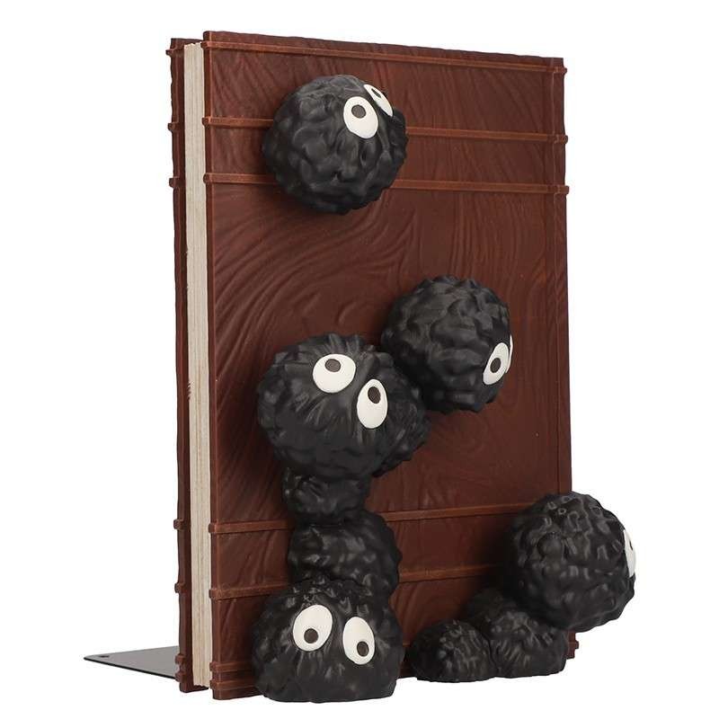 STUDIO GHIBLI TOTORO MAKKURO KUROSUKE BOOKENDS FERMALIBRI IN RESINA