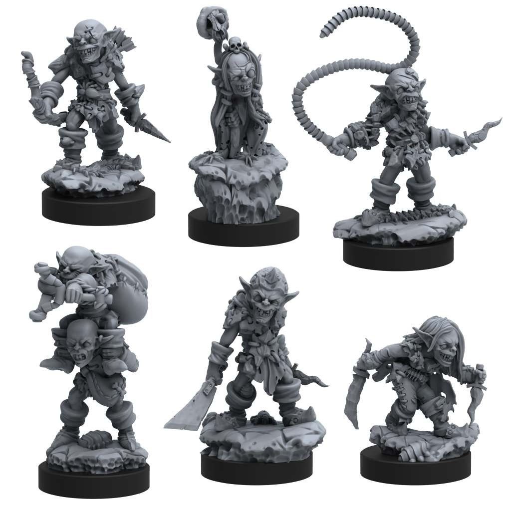 STEAMFORGED GAMES EPIC ENCOUNTERS LABYRINTH OF GOBLIN TSAR SET MINI...