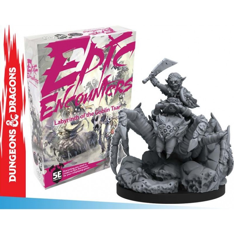 STEAMFORGED GAMES EPIC ENCOUNTERS LABYRINTH OF GOBLIN TSAR SET MINIATURES