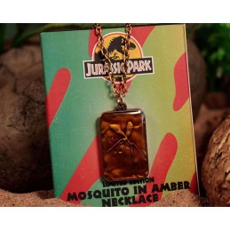 JURASSIC PARK MOSQUITO IN AMBER LIMITED EDITION COLLANA REPLICA FANATTIK