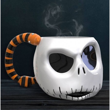 THE NIGHTMARE BEFORE CHRISTMAS JACK SKELLINGTON 3D MUG TAZZA IN CERAMICA