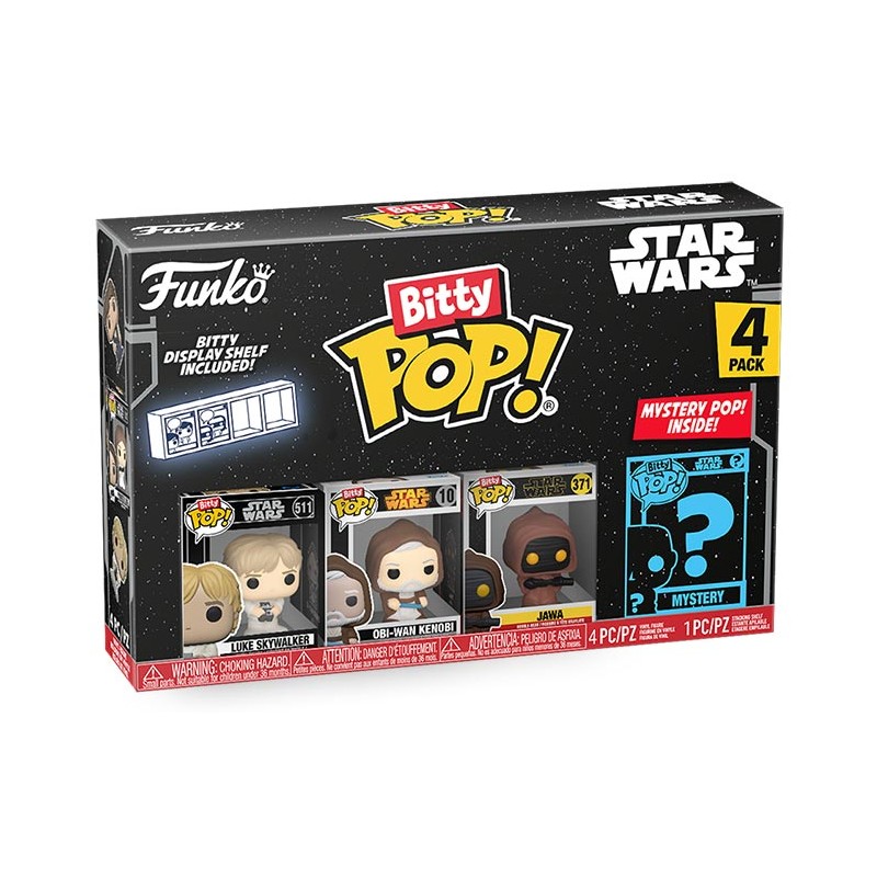 FUNKO FUNKO BITTY POP! STAR WARS 4 PACK LUKE VINYL MINI FIGURE