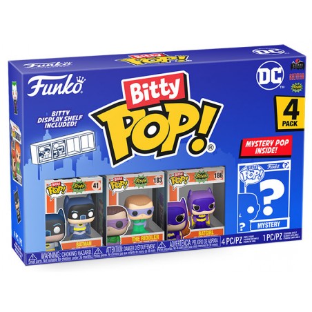 FUNKO BITTY POP! BATMAN CLASSIC TV SERIES 4 PACK ADAM WEST VINYL MINI FIGURE