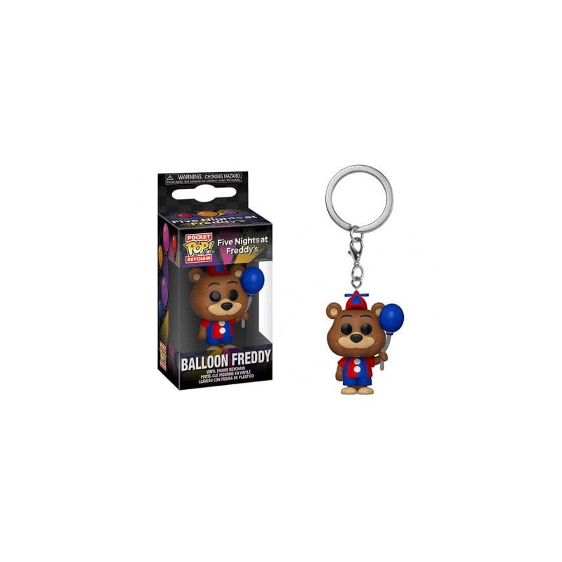 FIVE NIGHTS AT FREDDY'S BALLOON FREDDY POCKET POP! KEYCHAIN PORTACHIAVI FUNKO