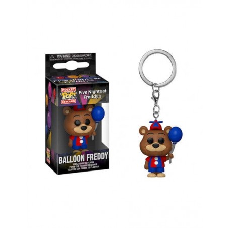 FIVE NIGHTS AT FREDDY'S BALLOON FREDDY POCKET POP! KEYCHAIN PORTACHIAVI