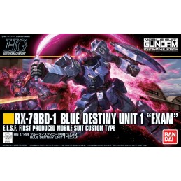 BANDAI HIGH GRADE HG BLUE DESTINY UNIT 1 EXAM 1/144 MODEL KIT ACTION FIGURE