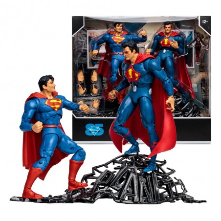DC MULTIVERSE MULTIPACK SUPERMAN VS SUPERMAN EARTH-3 ACTION FIGURE
