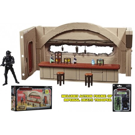 STAR WARS VINTAGE COLLECTION THE CANTINA SHOOTOUT DIORAMA & IMPERIAL DEATH TROOPER