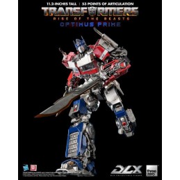 TRANSFORMERS RISE OF THE BEASTS OPTIMUS PRIME DLX ACTION FIGURE THREEZERO