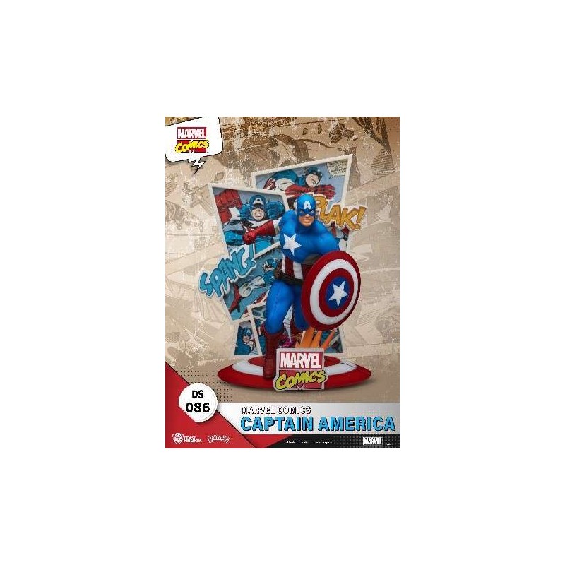 BEAST KINGDOM D-STAGE MARVEL COMICS CAPTAIN AMERICA STATUE FIGURE DIORAMA BEAST KINGDOM D-STAGE MARVEL COMICS CAPTAIN AMERICA STATUE FIGURE DIORAMA